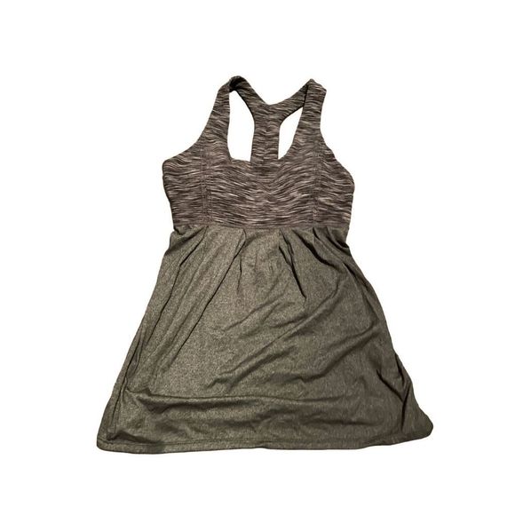 Lululemon  Power Dance Tank Heathered Charcoal Size 6 - Picture 1 of 6